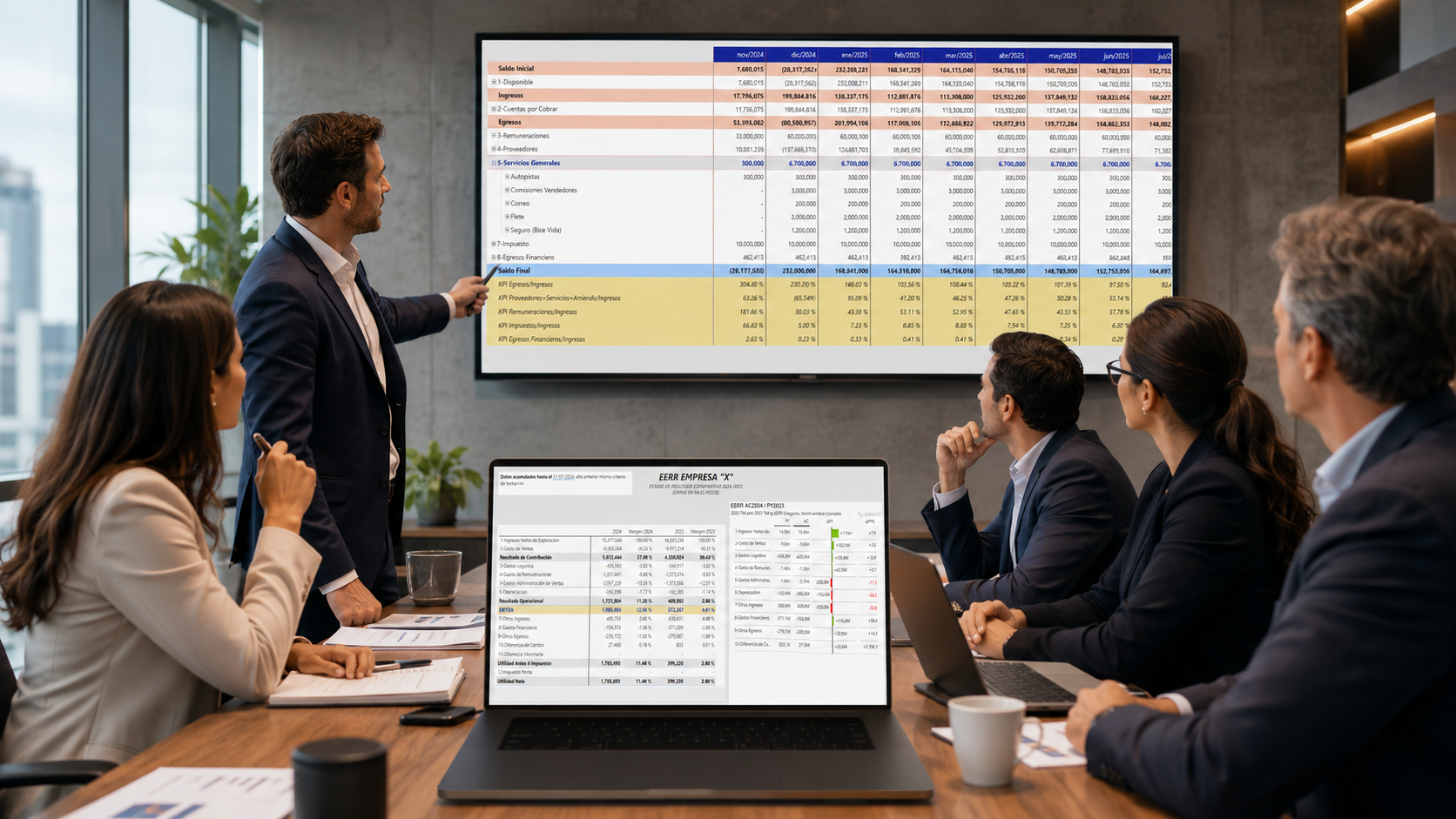 Dashboard ejecutivo desarrollado por AdaxBI